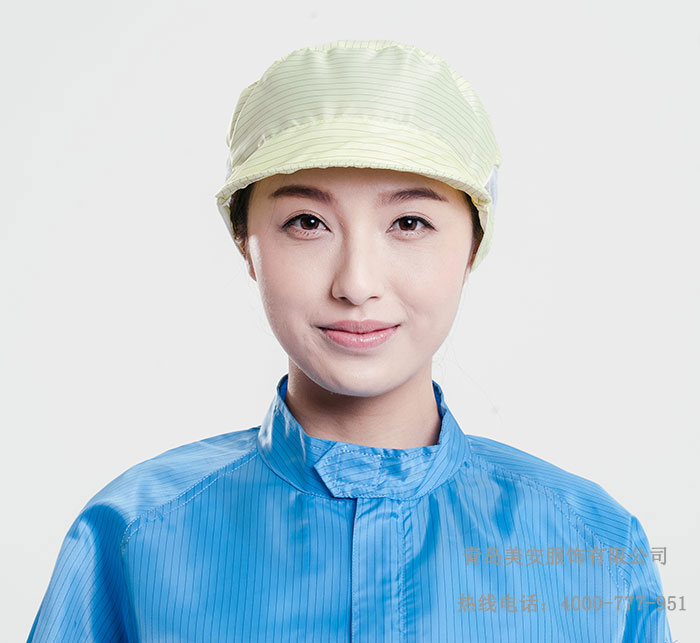 黄色耳网小工帽